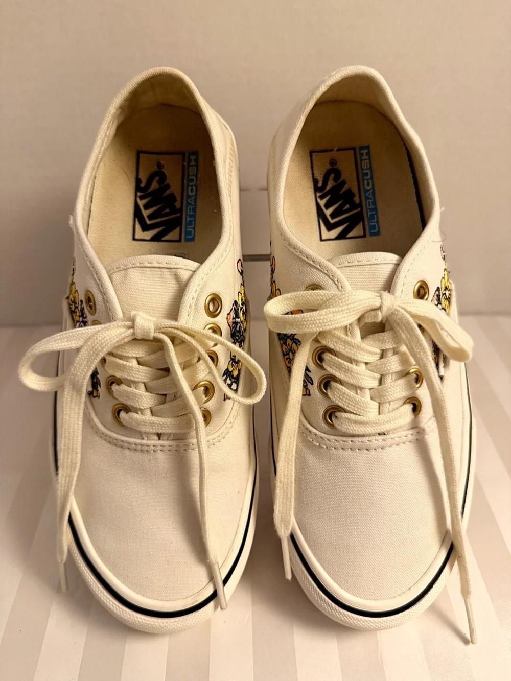 Vans Trippy Floral Authentic SF Marshmallow Sneakers Women’s Size 8